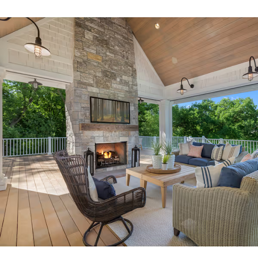 Outdoor fireplace