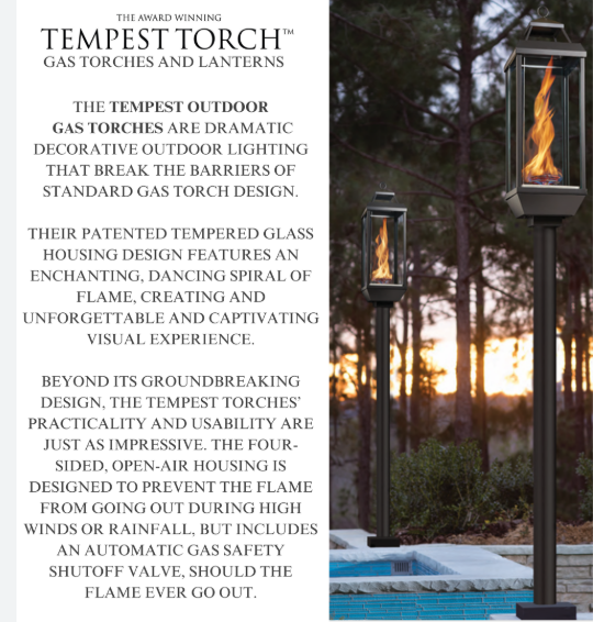 Tempest Torch gas torches and lanterns